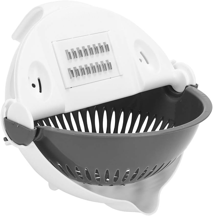 9-in-1 Multifunctional Vegetable Chopper with Draining Basket - 6