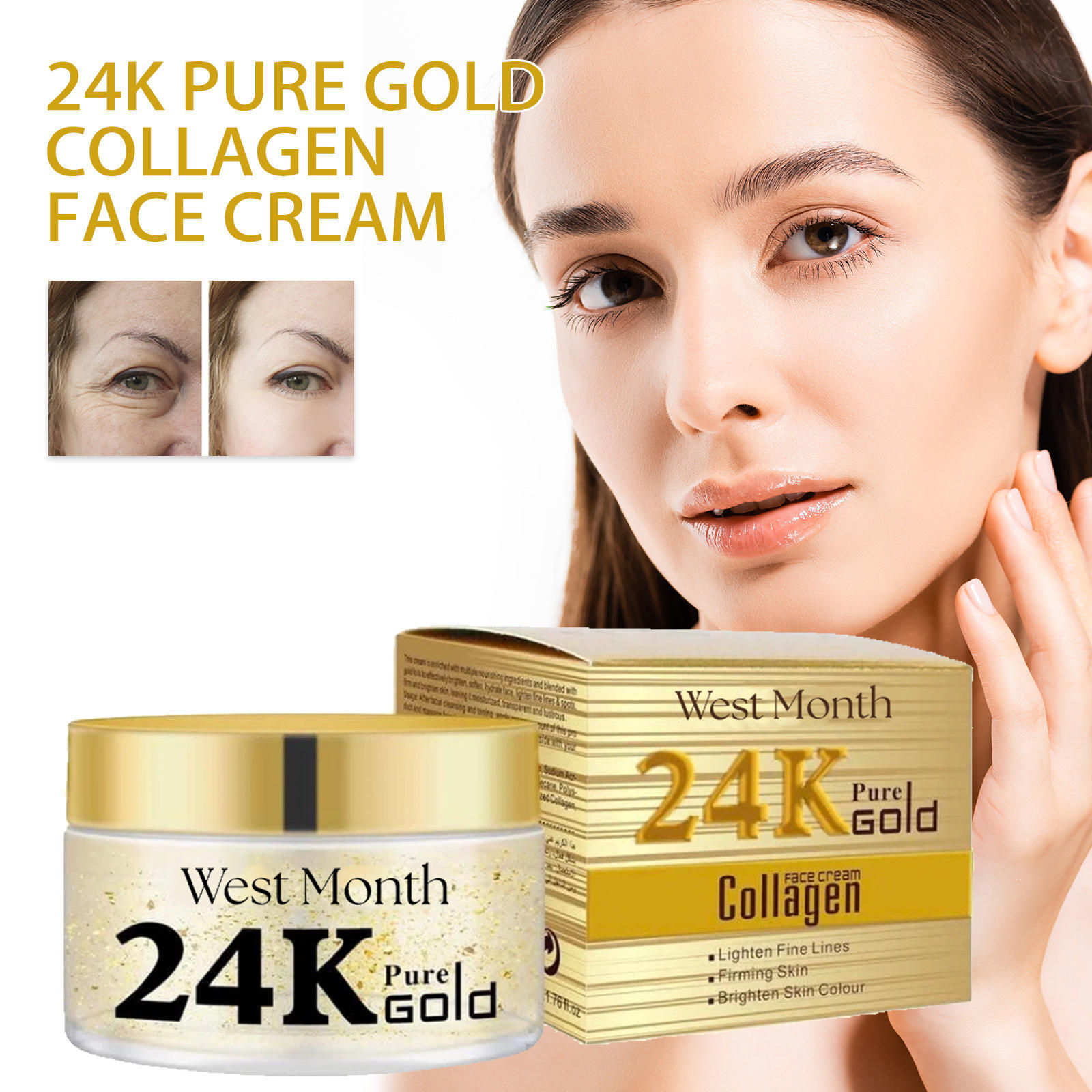 Facial cream with collagen and 24-karat pure gold - 5