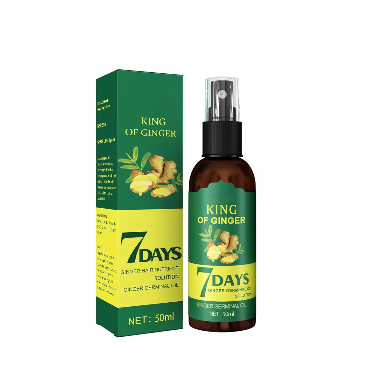 Ginger serum for hair growth